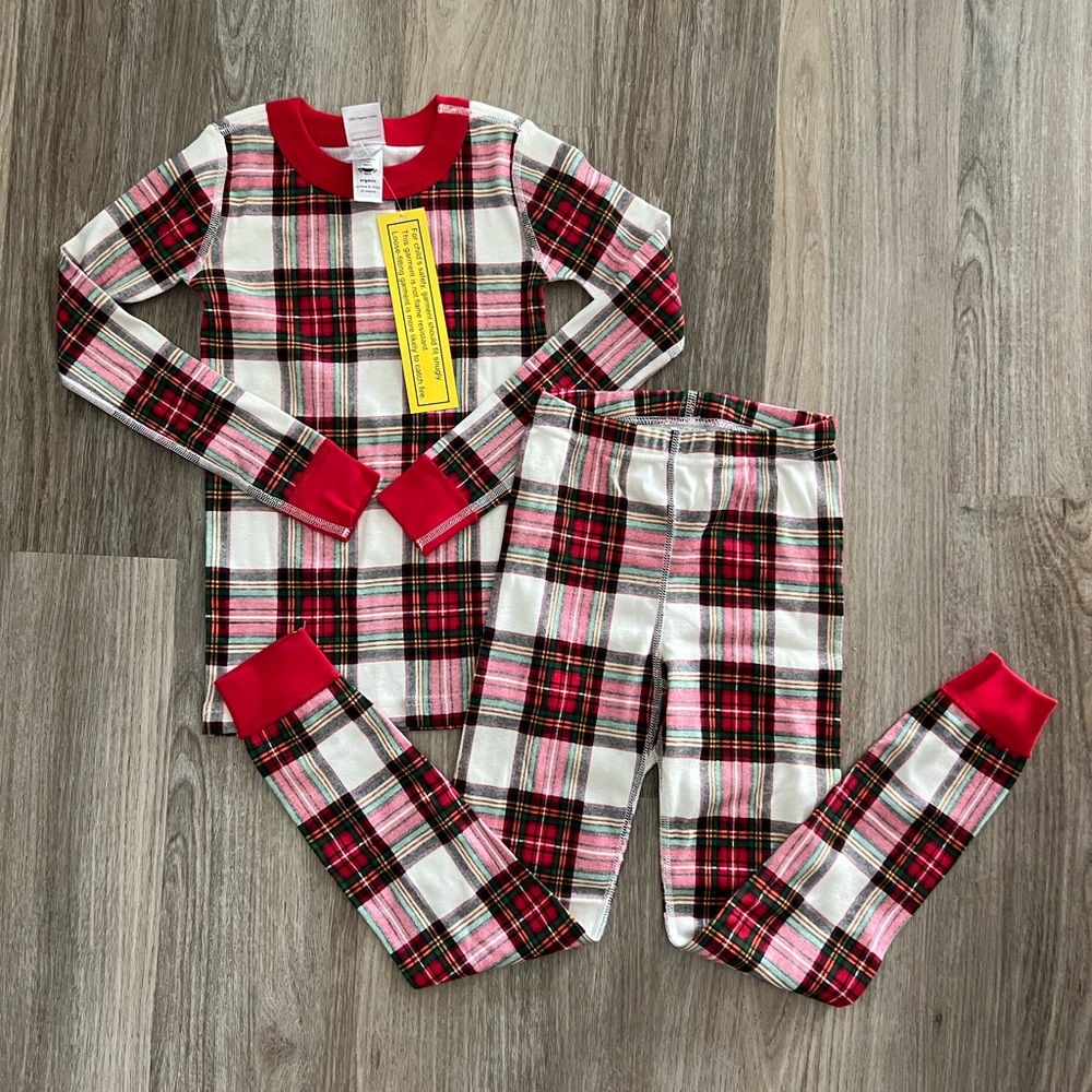 Hanna Andersson plaid pjs